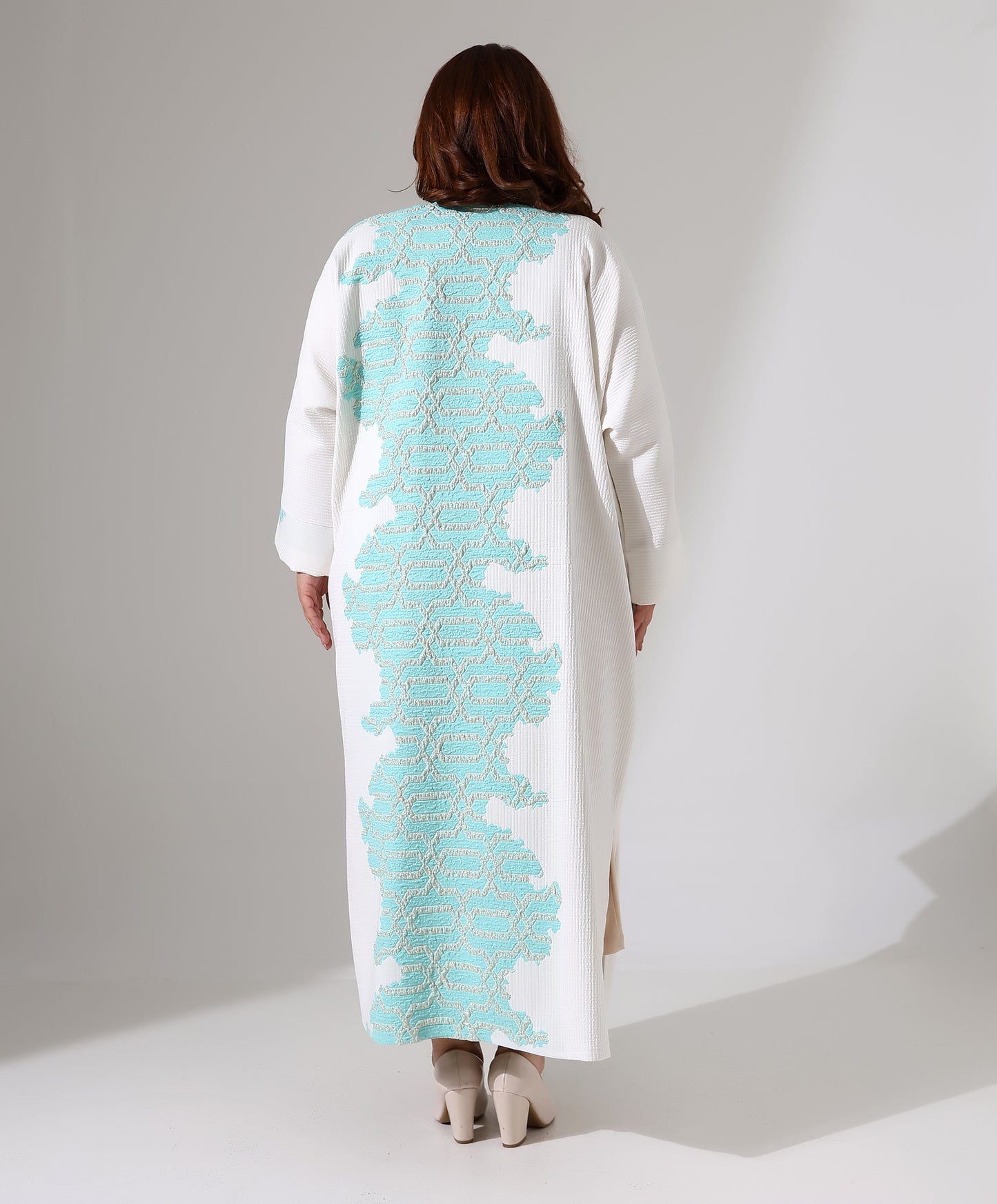 Gemusterte Jaquard-Abaya
