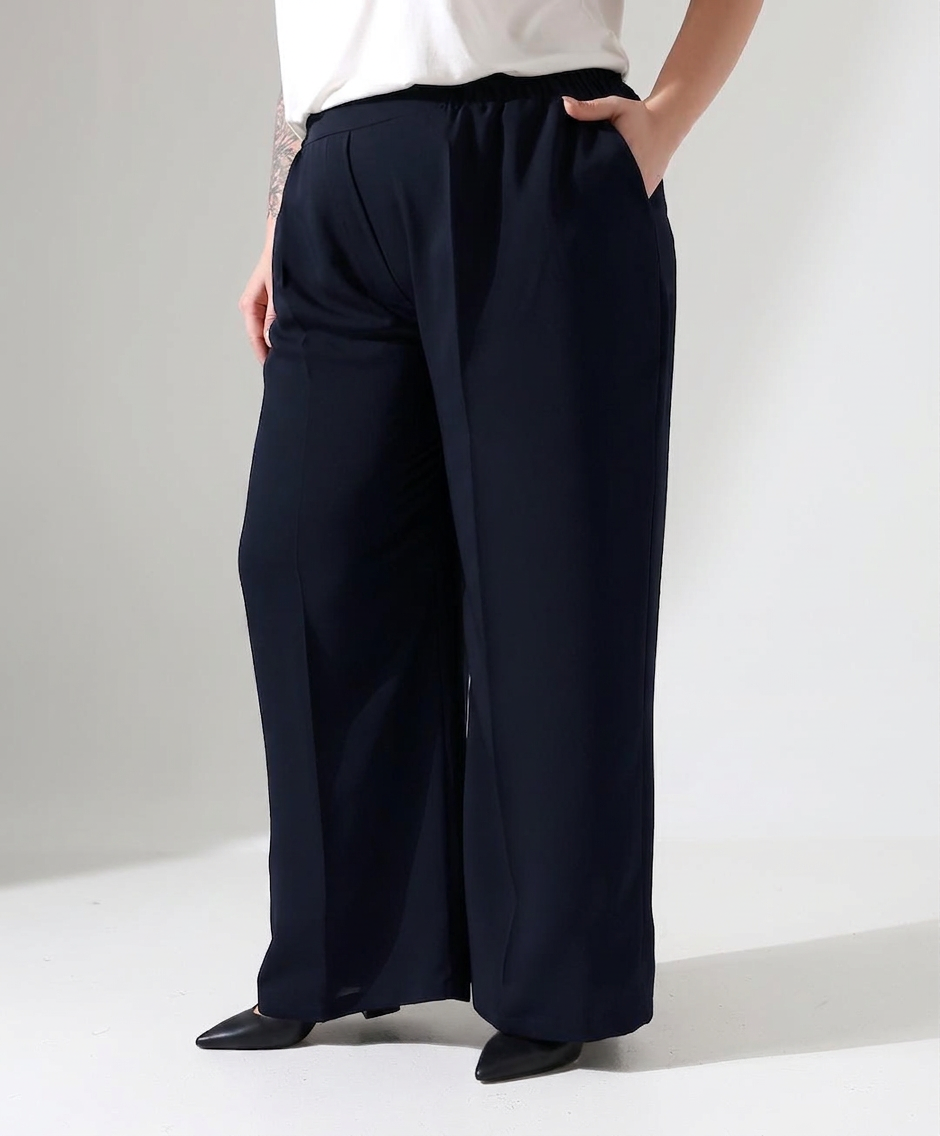 Weite Hose mit Gummibund