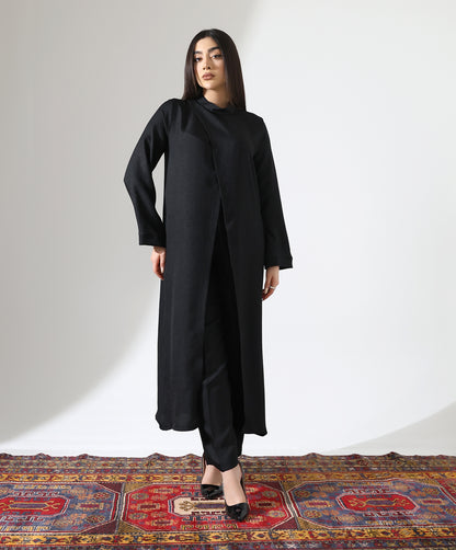 Asymmetrisches Tunika-Set mit Stehkragen