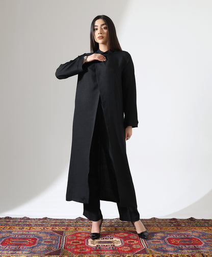 Asymmetrisches Tunika-Set mit Stehkragen