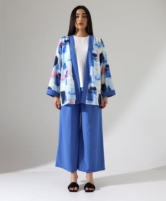 Aquarell Kimono Dreiteiler