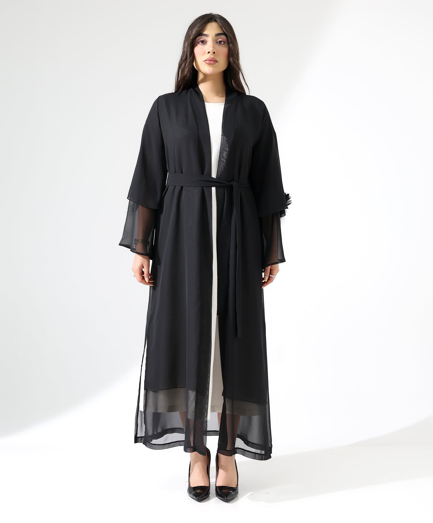 Leichte transparente Chiffon-Jacke