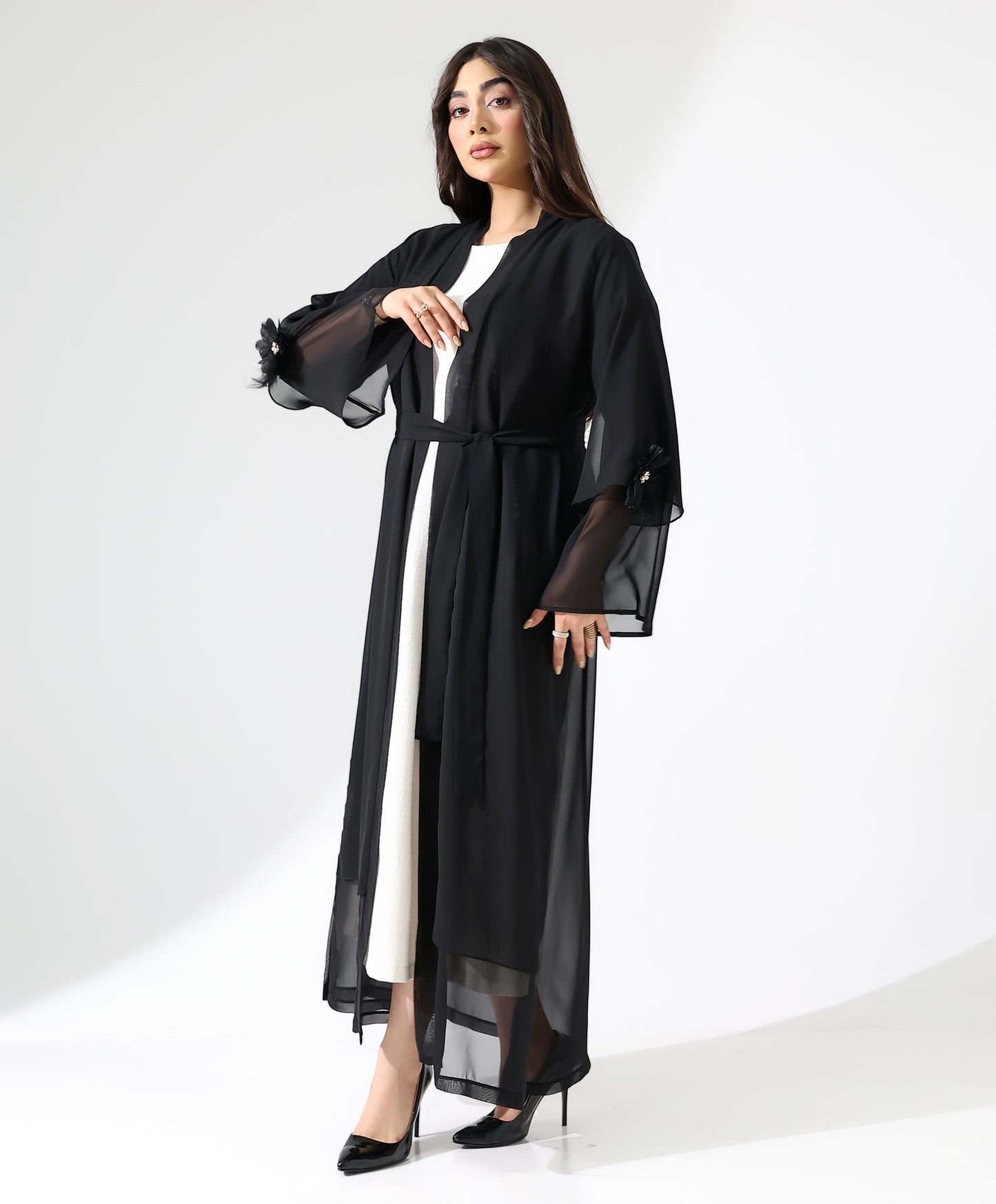 Leichte transparente Chiffon-Jacke