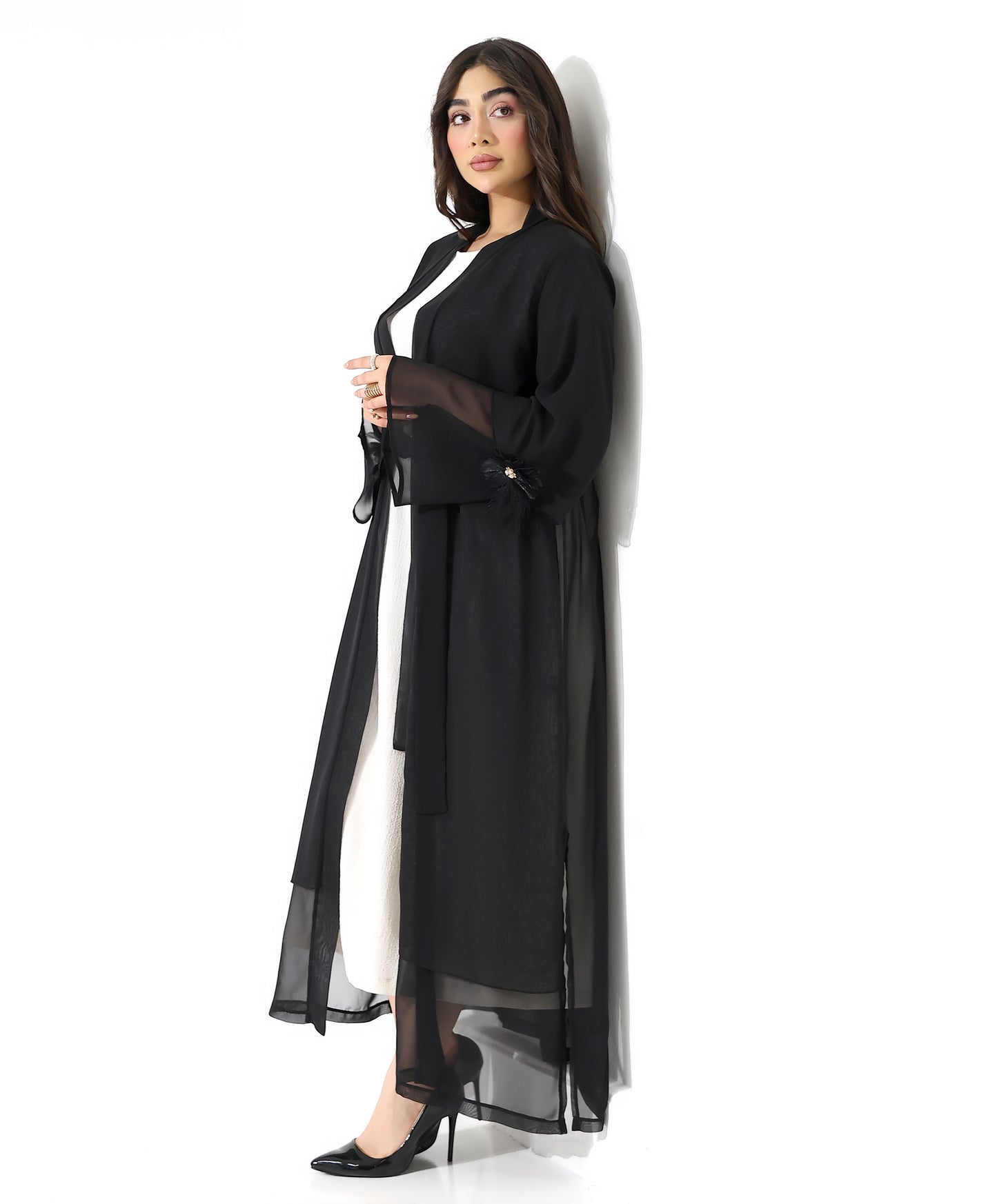 Leichte transparente Chiffon-Jacke