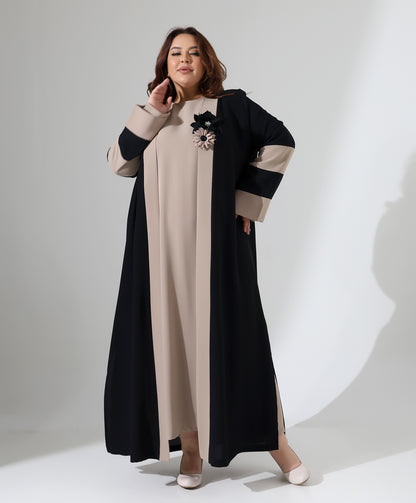 Feines zweiteiliges Abaya-Set