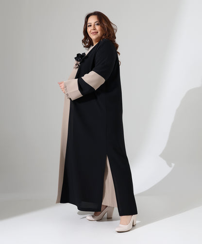 Feines zweiteiliges Abaya-Set