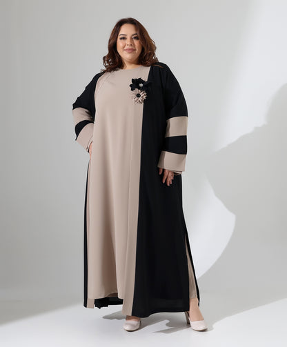 Feines zweiteiliges Abaya-Set
