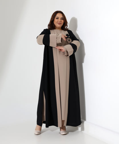 Feines zweiteiliges Abaya-Set