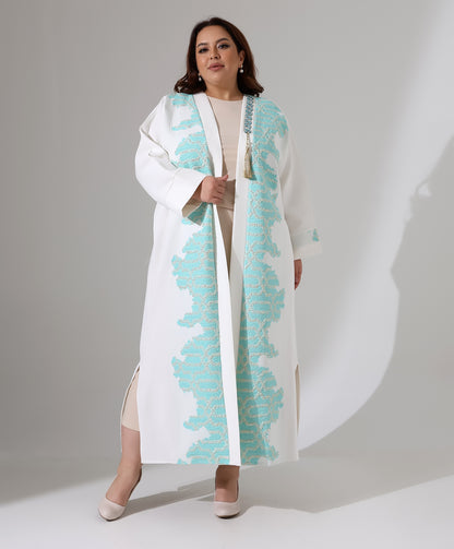 Gemusterte Jaquard-Abaya