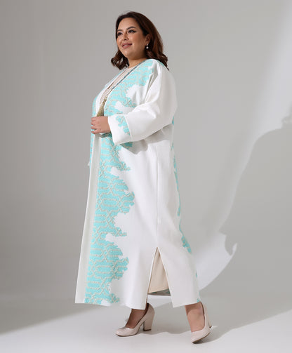 Gemusterte Jaquard-Abaya