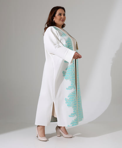 Gemusterte Jaquard-Abaya
