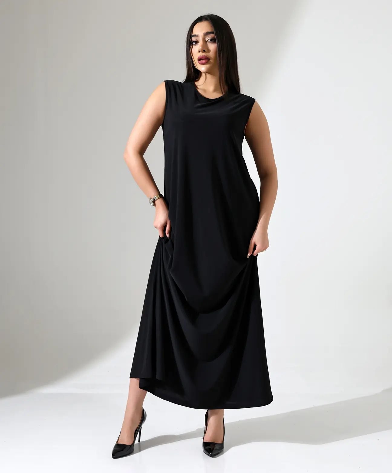 Ärmelloses Stretch-Kleid
