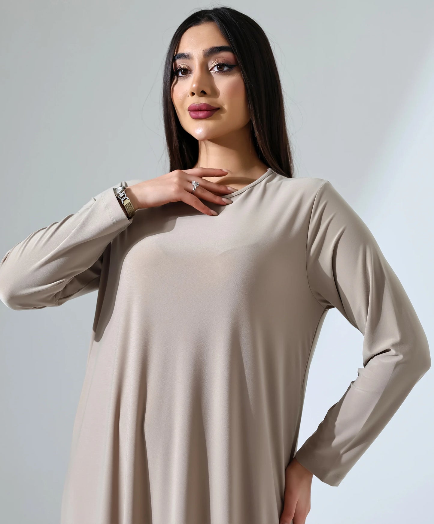 Langes Stretch-Kleid