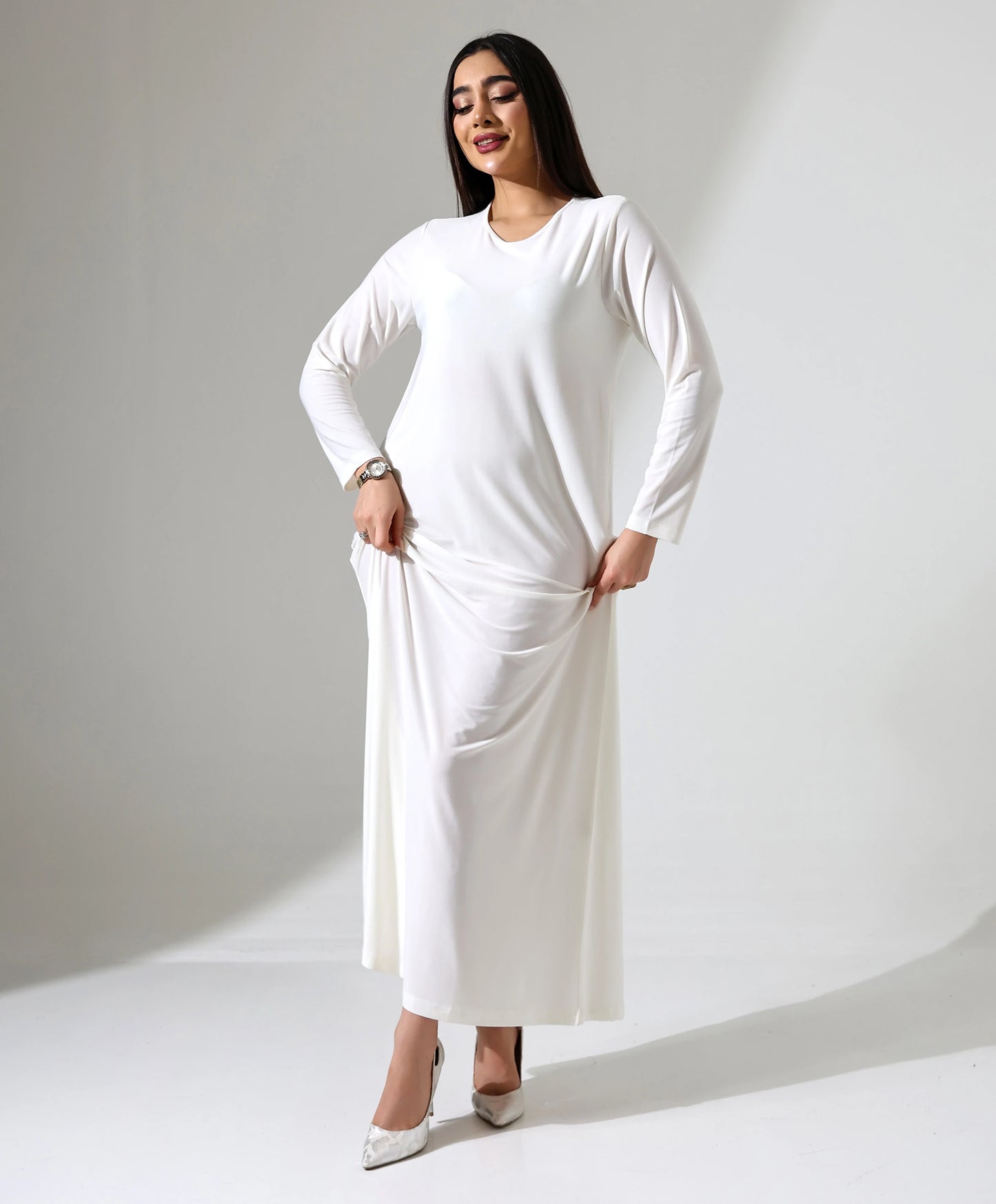 Langes Stretch-Kleid